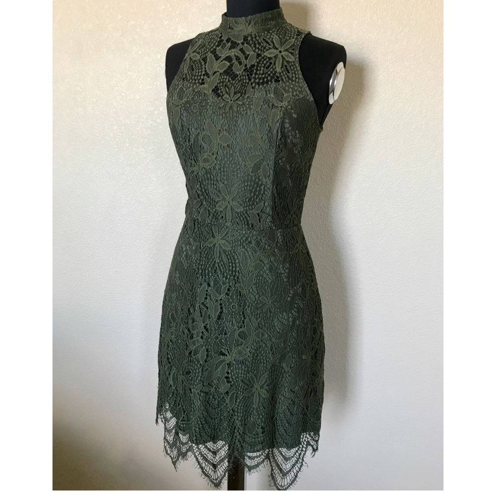 Lace Green Dress